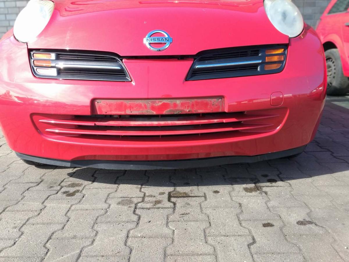 Nissan Micra K12 original Stoßstange Sossfänger vorn Z10 Rot Bj.2004